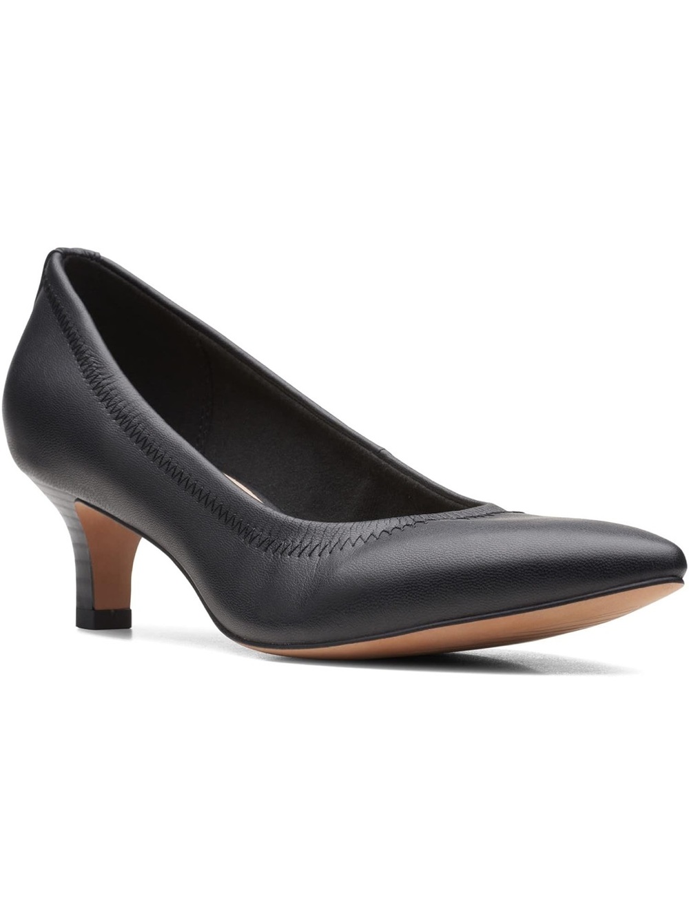 Clarks Women's Shondrah Rae Pump in Black Synthetic Size 11